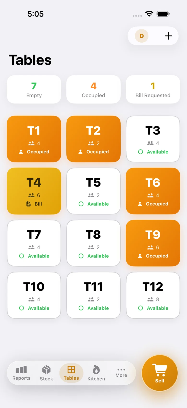 See Every Table at a Glance